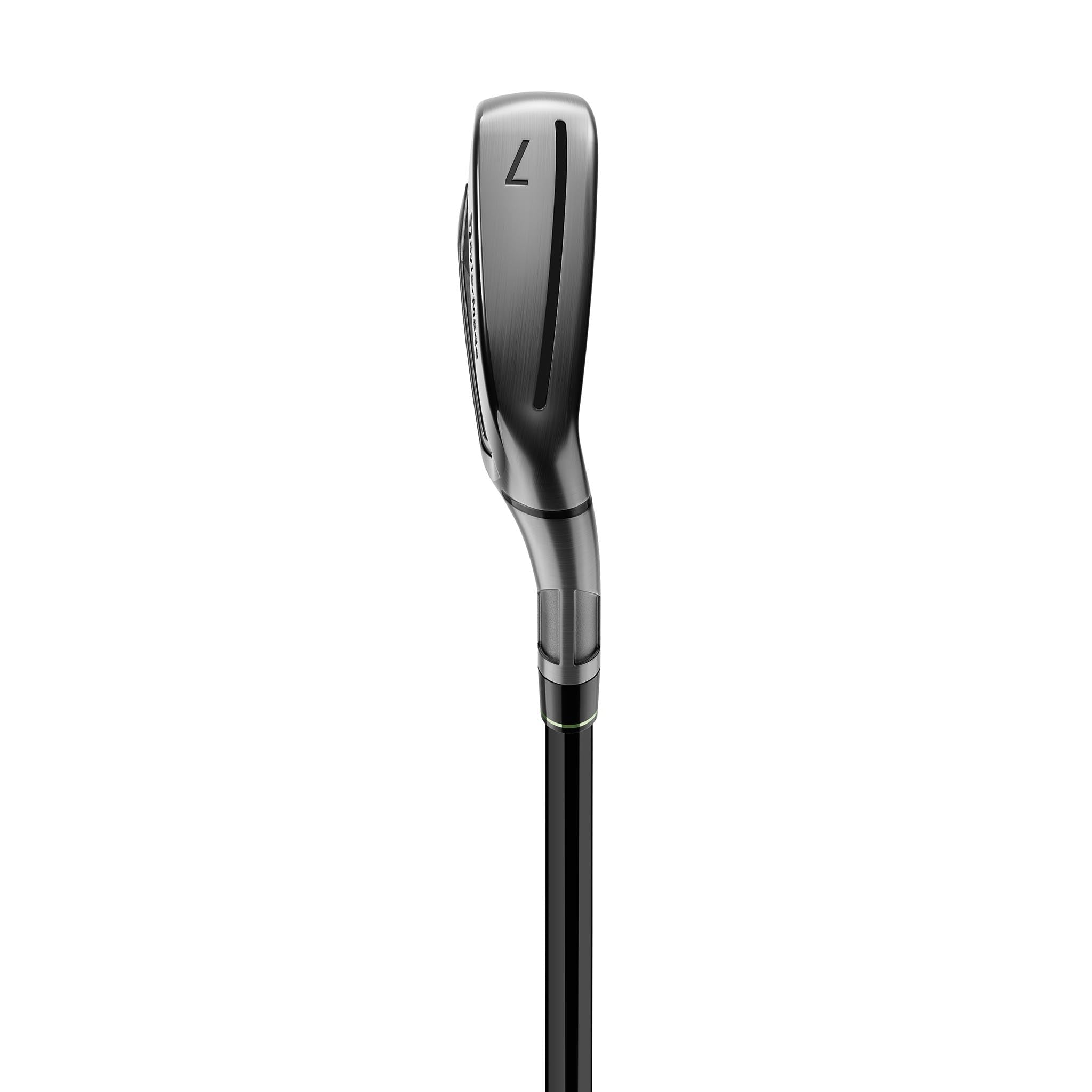 TaylorMade Qi Irons Gunmetal 5-PW,AW Steel Shaft Stiff Left Handed